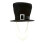 Chapeau de bouffon avec moustache attachée et-Barbe blanche 1