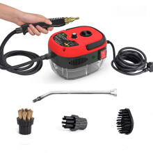 Steam Cleaner Power Chemical Deep Clean for Kitchen Bathroom Car Detailing Red