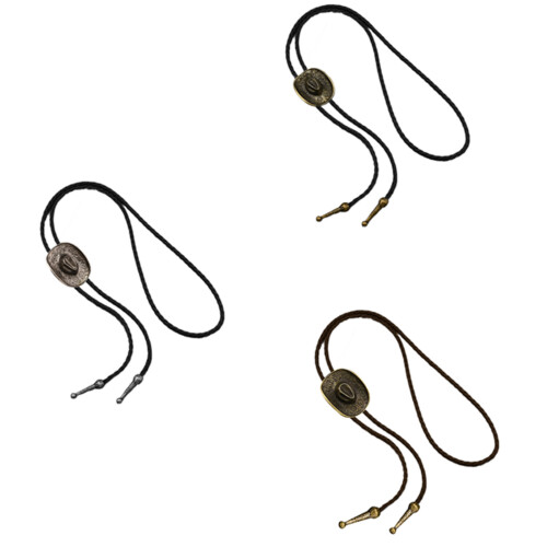 Collier avec pendentif Bolo Tie sur le thème occidental,-UN 2