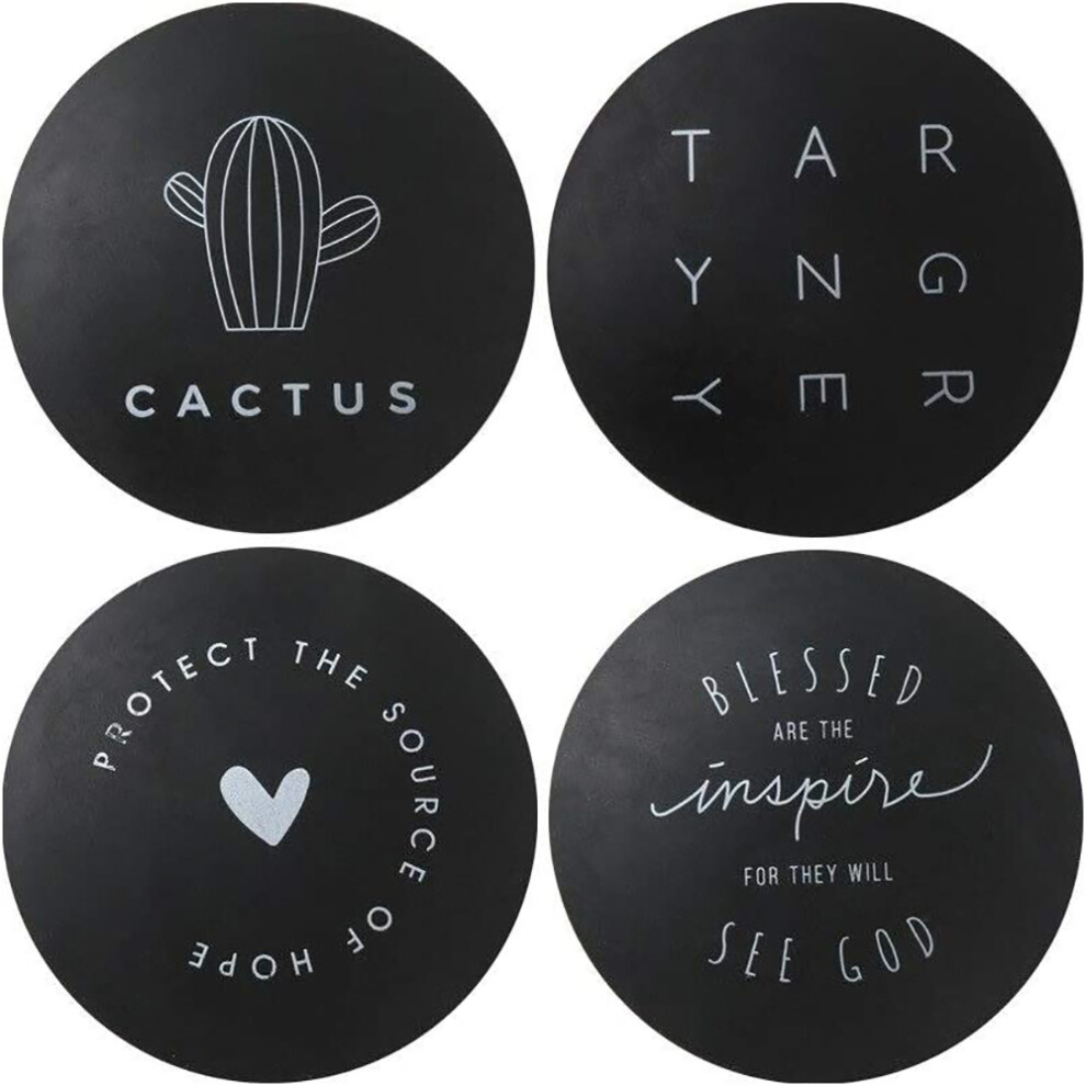 Silicone Coasters, Non-Slip Drink Mats For Indoor Outdoor Use, Anti-Spill Design Protects Your Furniture From Spills And Stains, Reusable And Easy To 9554910109090