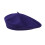 Béret extensible de couleur unie, chapeaux tricotés-Violet 1