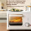 Multifunction Breakfast Maker 4in1 Toaster Oven with Large Capacity Baking Area for Apartments 3