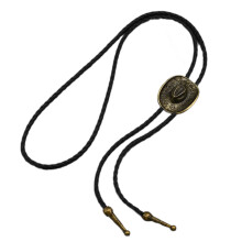 Collier pendentif Bolo Tie réglable sur le thème occidental,-B