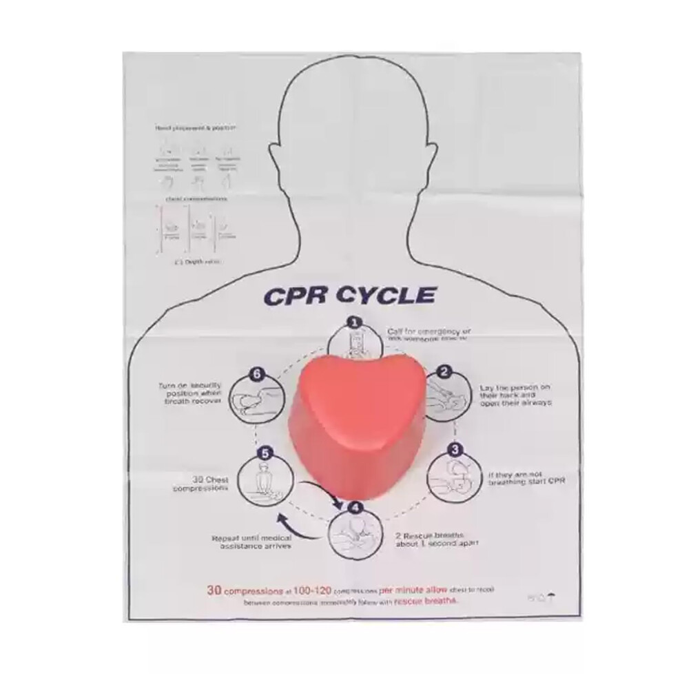 CPR Training Manikin, Compression Exercise Tool, Supports 50kg, for Emergency Courses