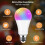 Customizable Timer Function Integrated WiFi Led Lamp, Versatile Applications with Memory Function, Smart Light Bulb with RGB Color Changing LED Lights 4