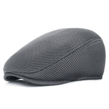 Chapeau de bec de canard en maille de mode unisexe,-Gris foncé