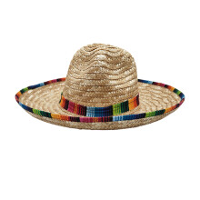 Chapeau de soleil en paille tissé-M Chapeau de paille coloré ed