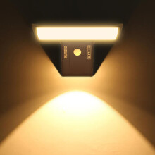 Modern Luxury Style Solar Outdoor Lights, Cold White 6000K For Front Door, Yard, Garage, PIR Motion Activated, IP65 Waterproof Exterior, Wireless Sola