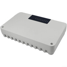 8Zone Smart Heating Controller Hub for MultiZone Central and Floor Heating with Valve Actuator Control, White ABS