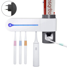 Compagnon ultime pour les soins dentaires, station de brossage murale avec batterie rechargeable et fonctionnement automatique, idéale pour un