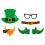 Unique Felt Decorations for Patricks Day Patricks-mens beard 1