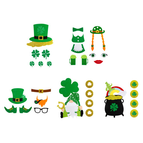 Unique Felt Decorations for Patricks Day Patricks-mens beard 2