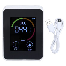 Tragbares digitales Thermo-Hygrometer, intelligentes Alarmsystem für Turnhallen und Wohnzimmer, multifunktionaler Luftqualitätsmonitor mit
