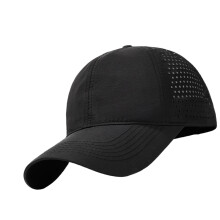 Casquette de baseball à séchage rapide avec conception de-Noir