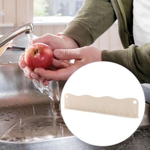 Sink Guard Wall Backsplash, Splashproof  Barrier, Water Splash Protector for Dishwashing, White 1