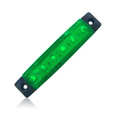 Marin LED-lampor, innovativ akryllins och dammtät ABS-panel för navigering av små båtar och segelbåtar, 50 000 timmars livslängd (grön)