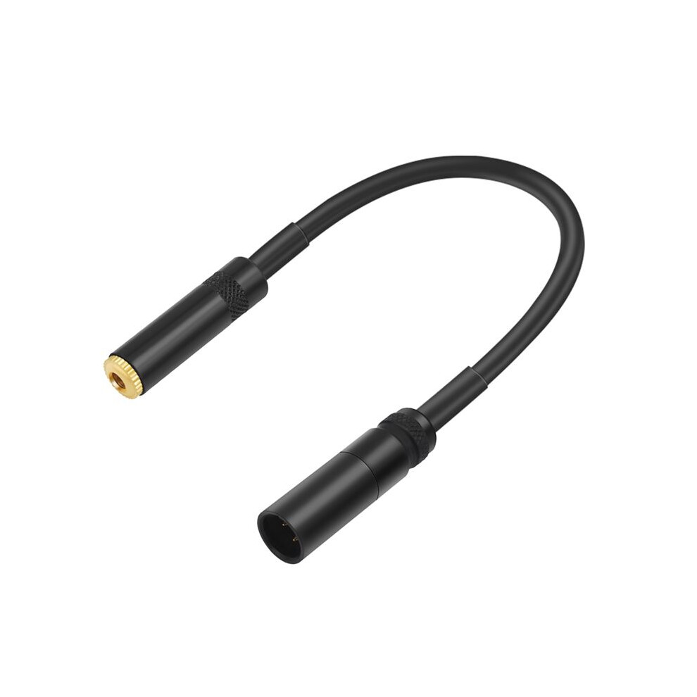 Istovo Men's Black Mini Xlr To 1/8 Trs Fe Audio Converter Adapter Cable For Cameras, Wireless Microphones