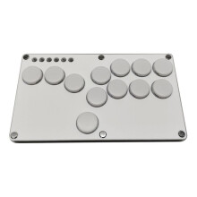 Flatbox Hitbox Arcade Fighting Game Encoder Controller Xinput/Dinput  Hitbox Console /PS3/PS4 White Key