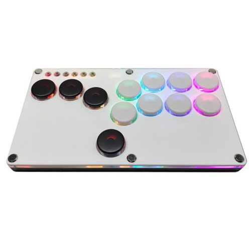 Flatbox Hitbox Arcade Fighting Game Encoder Controller Xinput/Dinput  Hitbox Console /PS3/PS4 White+Black Key