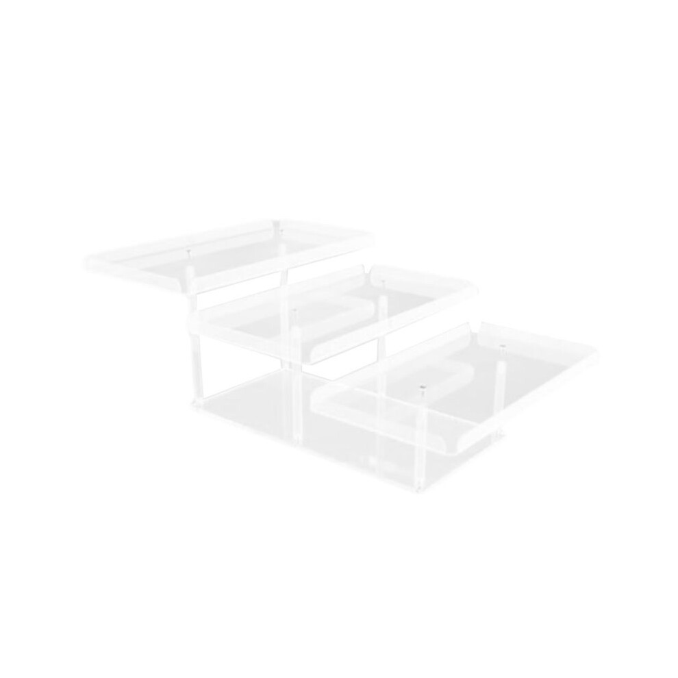 3 Tier Acrylic Display Riser Shelf Display Stand,Dessert Cupcakes Stand Makeup Perfume Holder Style A 6133020287961