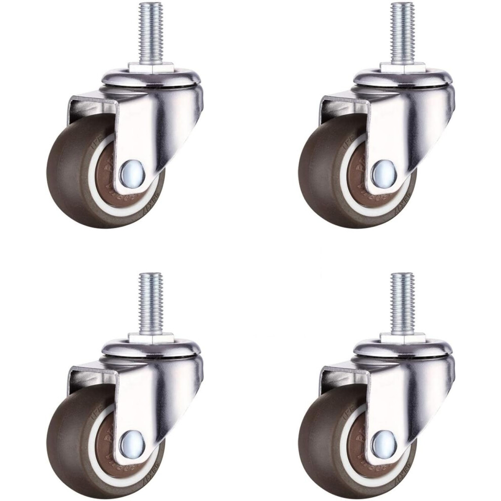 Quiet Casters For Furniture Mobility, Replacement Swivel Stem Casters For Seamless Movement Without Floor Damage 9554910117316