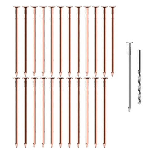 25Pcs Coppers Nails Tree Stump KillersBulk Stump Removal Spikes Hardware Nails for Trees Removing Stumps