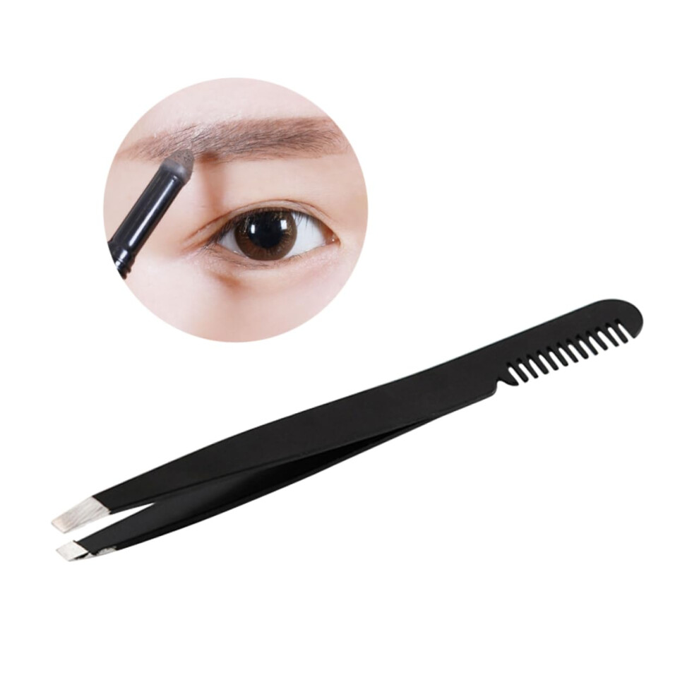 Stainless Steel Eyebrow Tweezers and Professional Eyelash Extension Tweezers for Precision Hair Removal