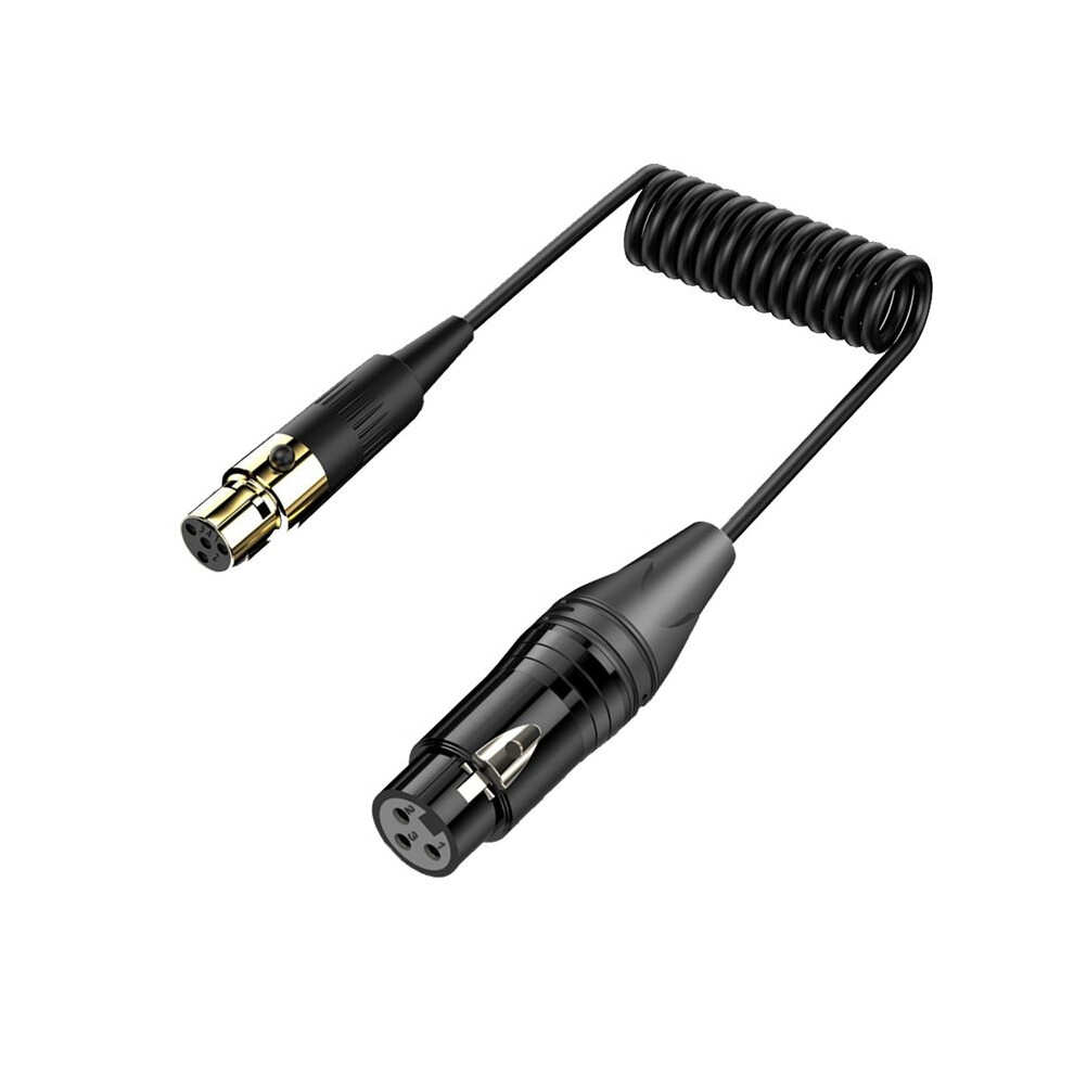 Xlr 3Pin Female To Mini Xlr 4Pin Female Amplifier Audio Mixer Mini Microphone Camera Audio Cable 6134218519949