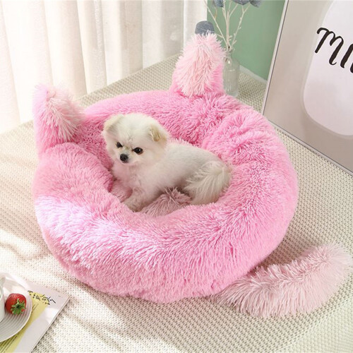 Dog Puppy Bed Non-Slip Base Rabbit Ears Tail Sofa for-60 D 2