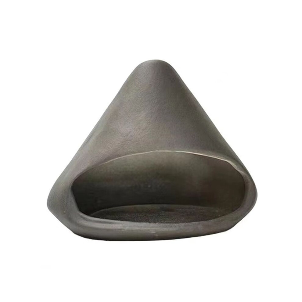Ceramic Incense Holder, Handmade Smudge Bowl, Sage Burning Tray Incense Burner For Yoga - Stick Compatible Black 6132772550552