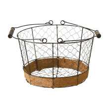 Fruit and Vegetable Basket Woven Sundries and Snacks Storage Basket Storage Basket Vintage Bread Storage Basket L