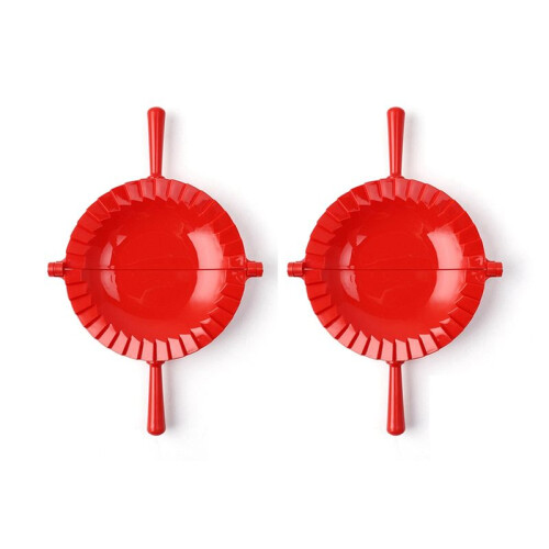 Manual Dumpling Mold Artifact Large Red Plastic Dumpling Mold Household Food Grade Dumpling Mold Clip