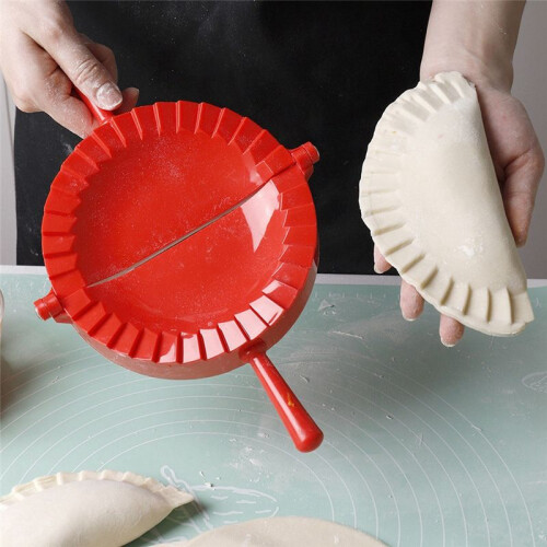 Manual Dumpling Mold Artifact Large Red Plastic Dumpling Mold Household Food Grade Dumpling Mold Clip 1
