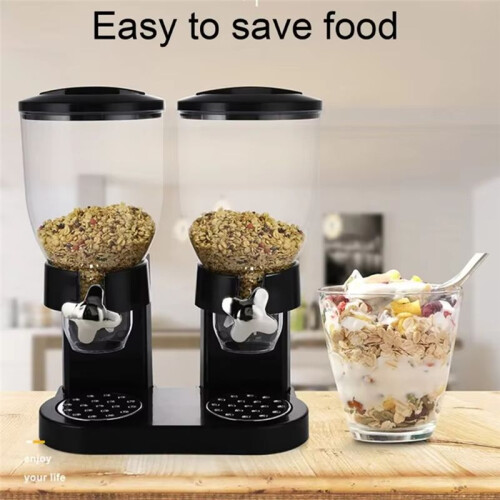 Multifunctional Cereal Dispenser,Single Control Storage Container for Kitchen Organization Household Food Storage Bottle 1
