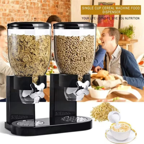 Multifunctional Cereal Dispenser,Single Control Storage Container for Kitchen Organization Household Food Storage Bottle 2