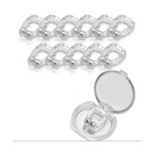 Dispositivo anti-russamento per notti tranquille, clip nasale magnetica in silicone, sollievo immediato per il flusso d'aria nelle vie nasali