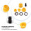 PVC Thread Maker Tool Pipe Threader Plumbing Tool Kit Pipe Threader Set 1/2in 3/4in 1in Dies Plastic Pipe Tap Die Set 8