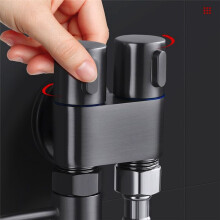 Hygienic Wall-Mounted Bidet Sprayer with Double Outlet Angle Valve, Shower HeadToilet Accessories