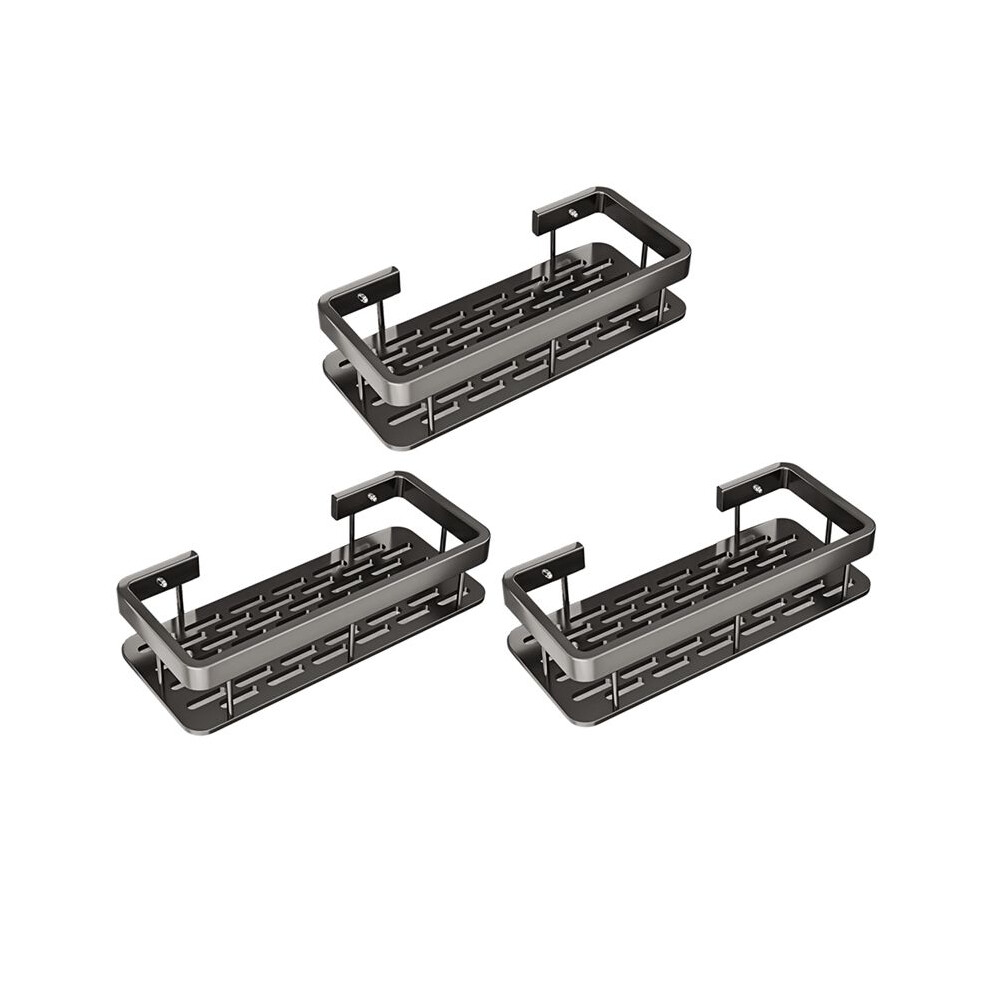 Bathroom Shelf Triangular Shelf Punch-Free Corner Shelf Suction Cup Tripod 3 Pcs 6133165919918