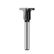 1/4In Shank Carbon Crystal Plate Arc Bending Router Bit T-Half Round Flat Slotted Angle Cutter Woodworking Tools