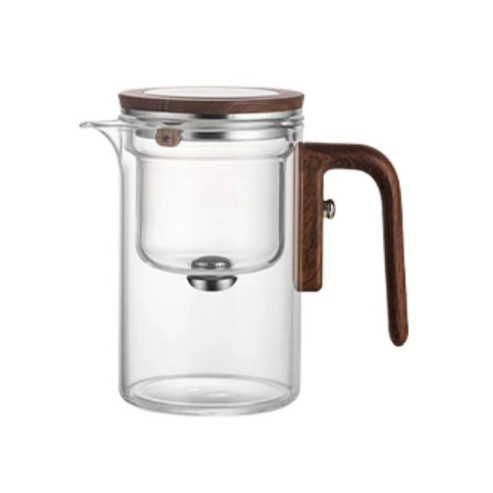 Water Separation Inner Container Teapot One Click Magnetic Switch Tea Separation Filtration Glass Tea Pot Wood Handletea 6132295088914