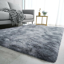 (120x170cm(4ftx5.5ft) Small Area Rug) BedLooms Grey Shaggy Rug-Large Ultra Soft Thick Shaggy Rug for Living and Bedrooms