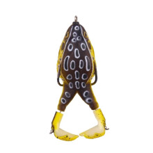 Frog Lure Double Propeller Legs Soft Bait 16.6g Topwater Wobbler for Bass Catfish (100mm)