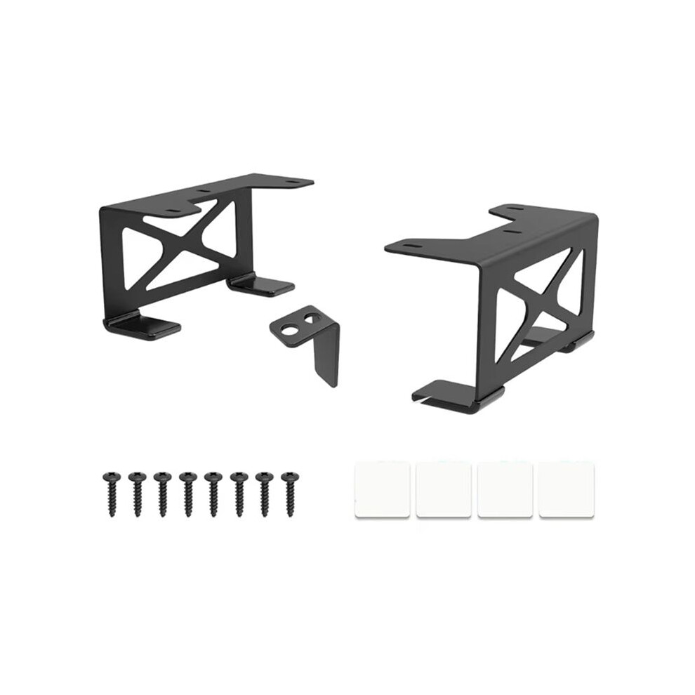 Adjustable Secure Rack Gaming Console Organizers Under Desk Desktop Pc Bracket Storage Holder For Game Systems 4713522933676