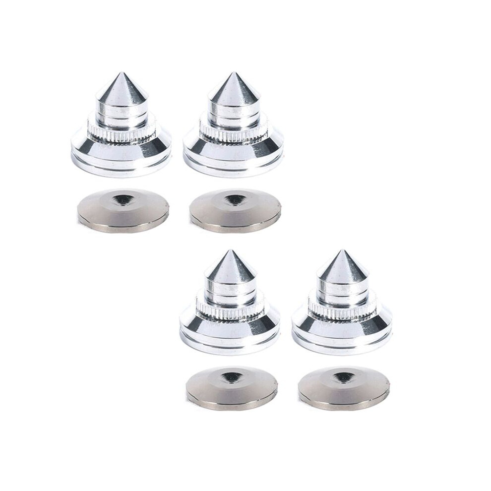 4 Pcs 28X25mm Speakers Stand Feet Foot Pad Pure Copper Loudspeaker Box Spikes Cone Floor Foot Nail Gold 6133591980131