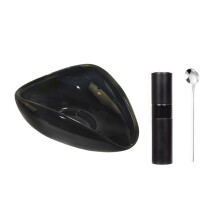 Coffee bean weighing bowl Small spoon and bottle Ceramic single-dose tray for coffee or tea