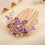 Vintage Headpiece Νύφης: Κράμα Στρας με Λουλούδι και Κρύσταλλο, Κομψό Αξεσουάρ Γάμου για 3