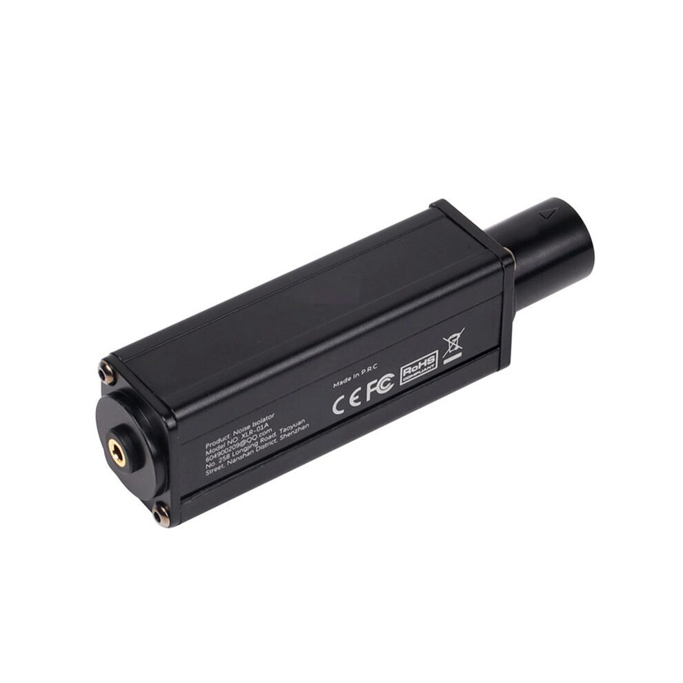 3.5Mm To Xlr Stereo Audio Isolator Noise Reduction Filter Audio Common Ground Current Sound Elimination Noise Reduction 4713902922948