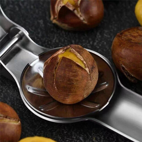 3pcs Stainless Steel Chestnut Peeler Tool Set - Nut Cracker with Blade for Home Use 2