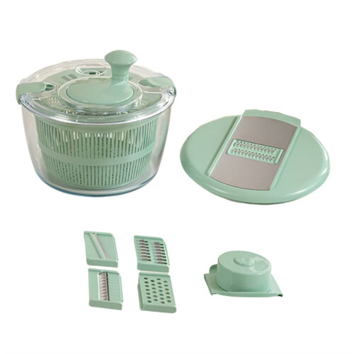 High Temperature Vegetable Dehydrator Multi-Function Grater Fruit and Vegetable Drain Basket Kitchen Sink Light Green